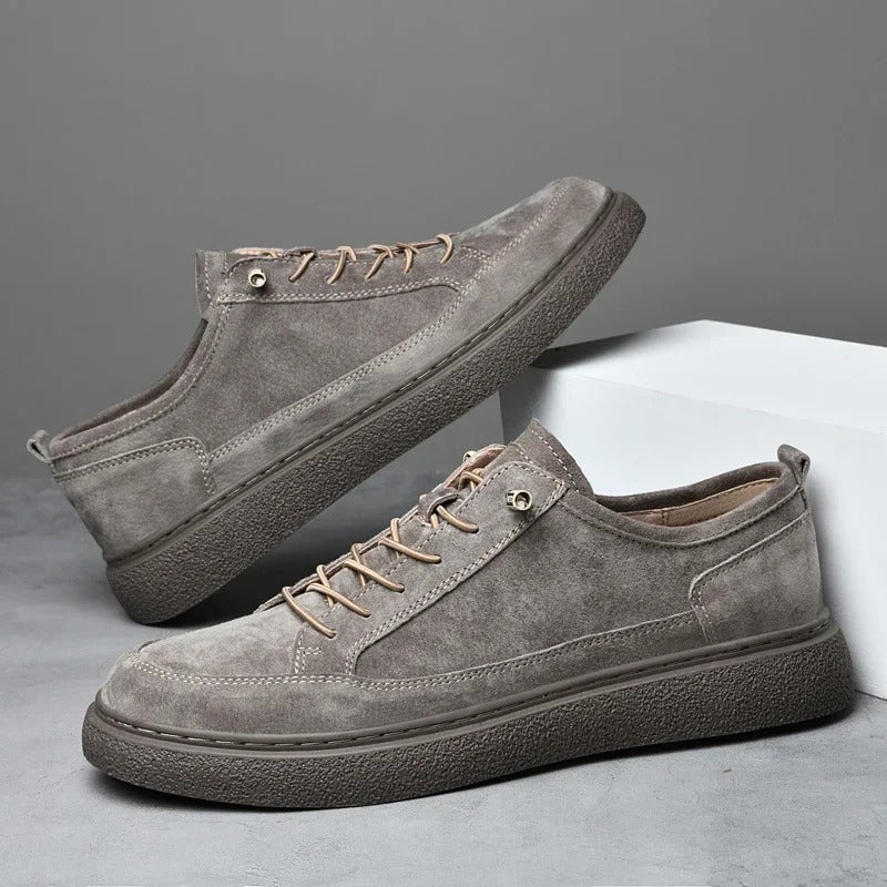 Brushed-Finish Low-Top Sneakers