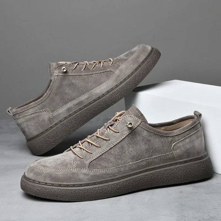 Brushed-Finish Low-Top Sneakers