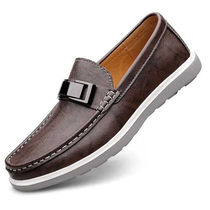 Weathered Slip-On Loafers