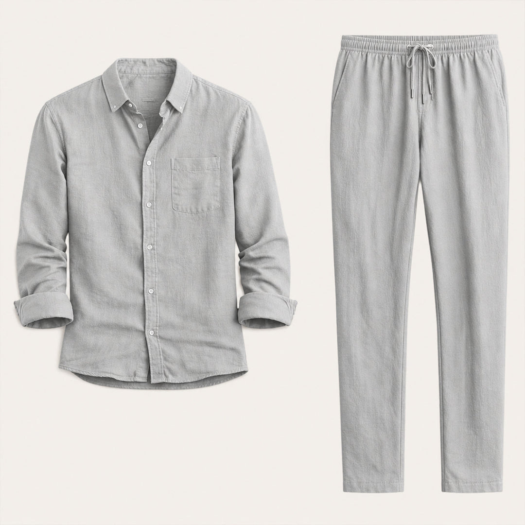 Relaxed Shirt and Trousers Set