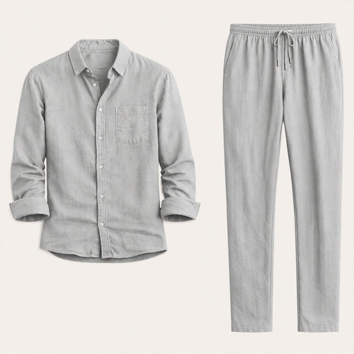 Relaxed Shirt and Trousers Set