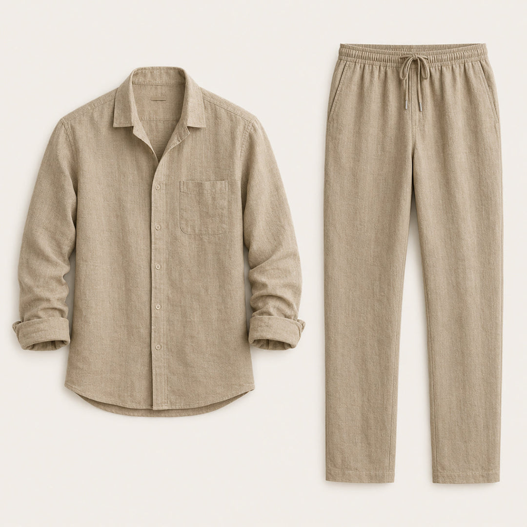 Relaxed Shirt and Trousers Set