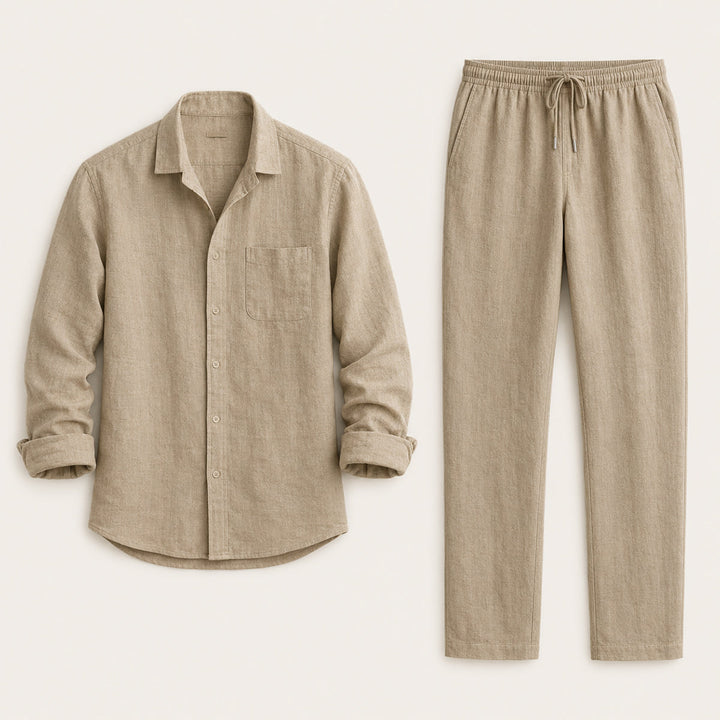 Relaxed Shirt and Trousers Set
