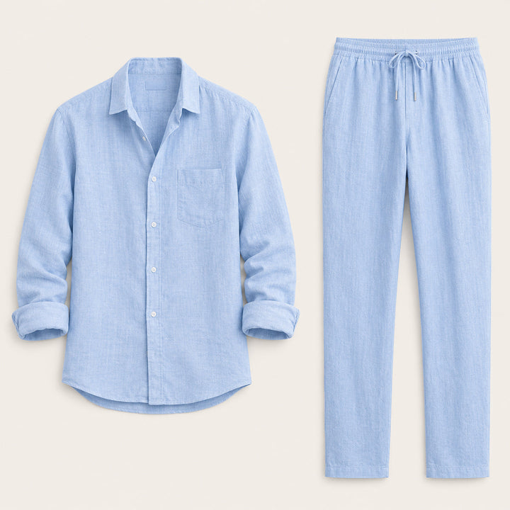 Relaxed Shirt and Trousers Set