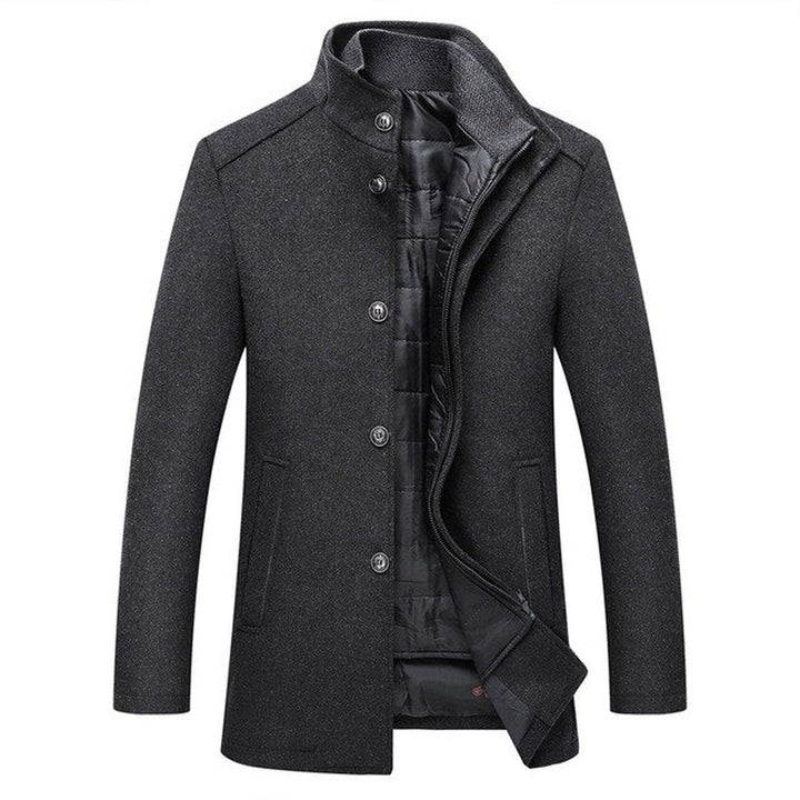 Hugo | Single-breasted thick wool coat afbeelding 3
