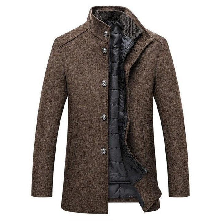 Hugo | Single-breasted thick wool coat afbeelding 2