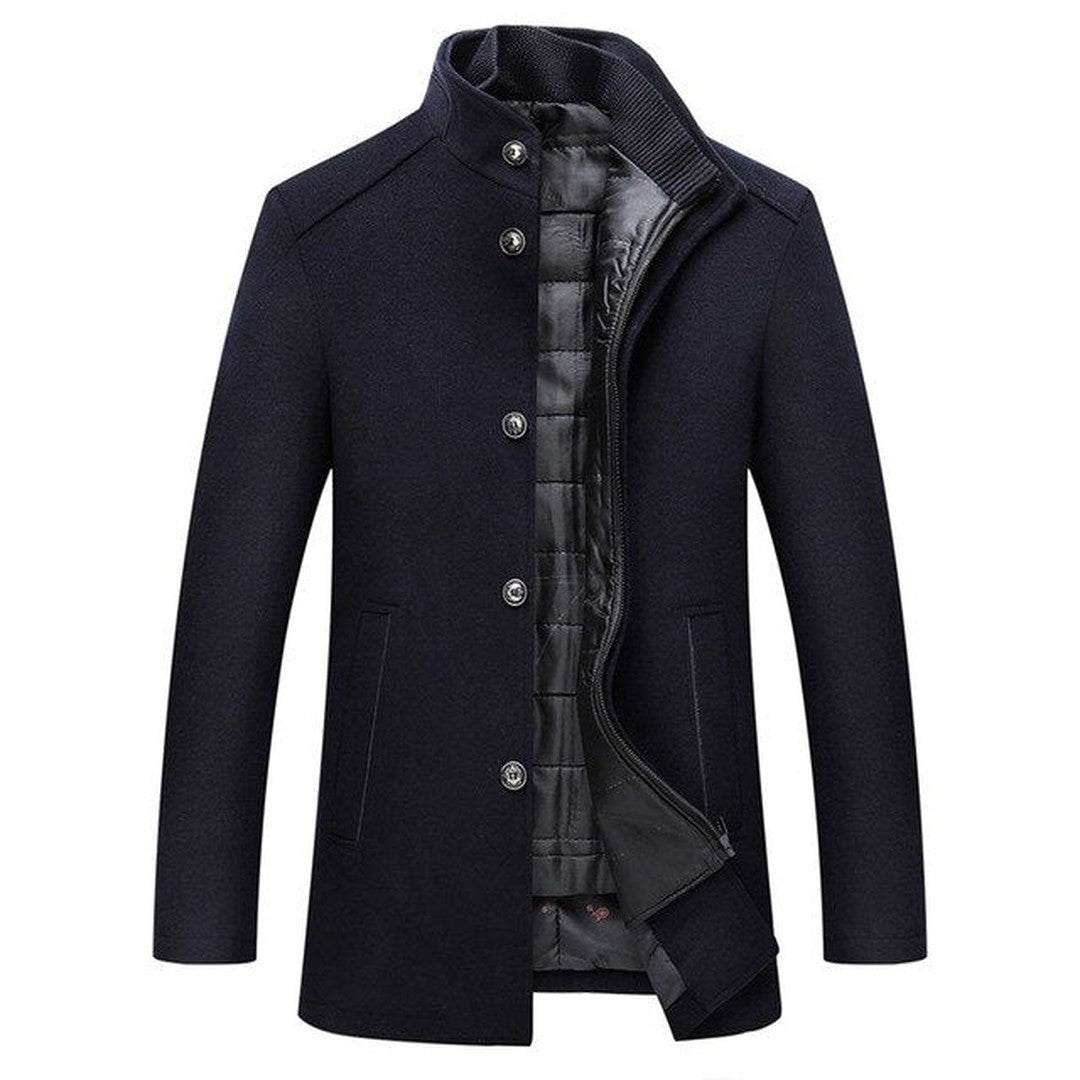 Hugo | Single-breasted thick wool coat afbeelding 4
