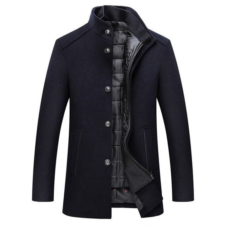 Hugo | Single-breasted thick wool coat afbeelding 4