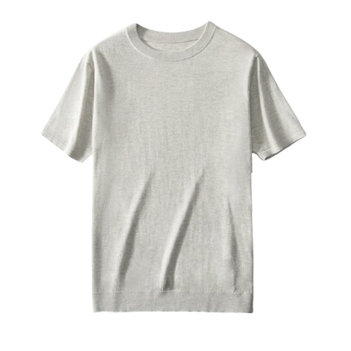 Smooth-Sheen Crew Neck Tee