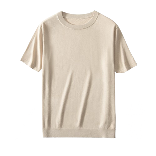 Smooth-Sheen Crew Neck Tee