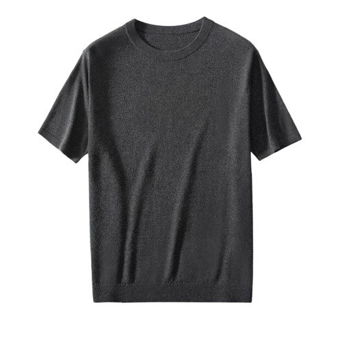 Smooth-Sheen Crew Neck Tee