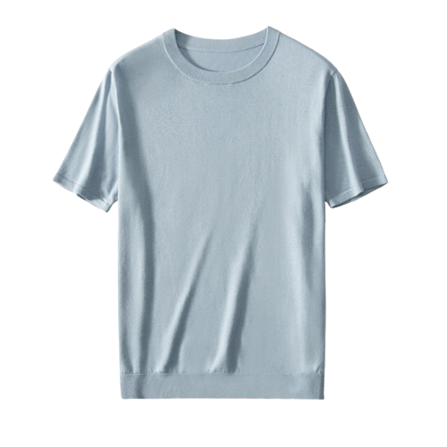 Smooth-Sheen Crew Neck Tee