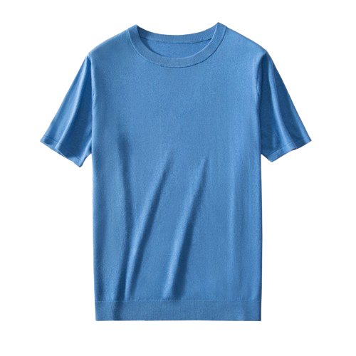 Smooth-Sheen Crew Neck Tee