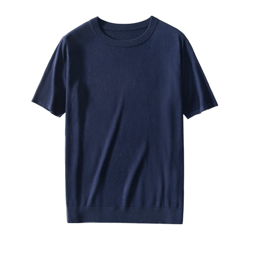 Smooth-Sheen Crew Neck Tee