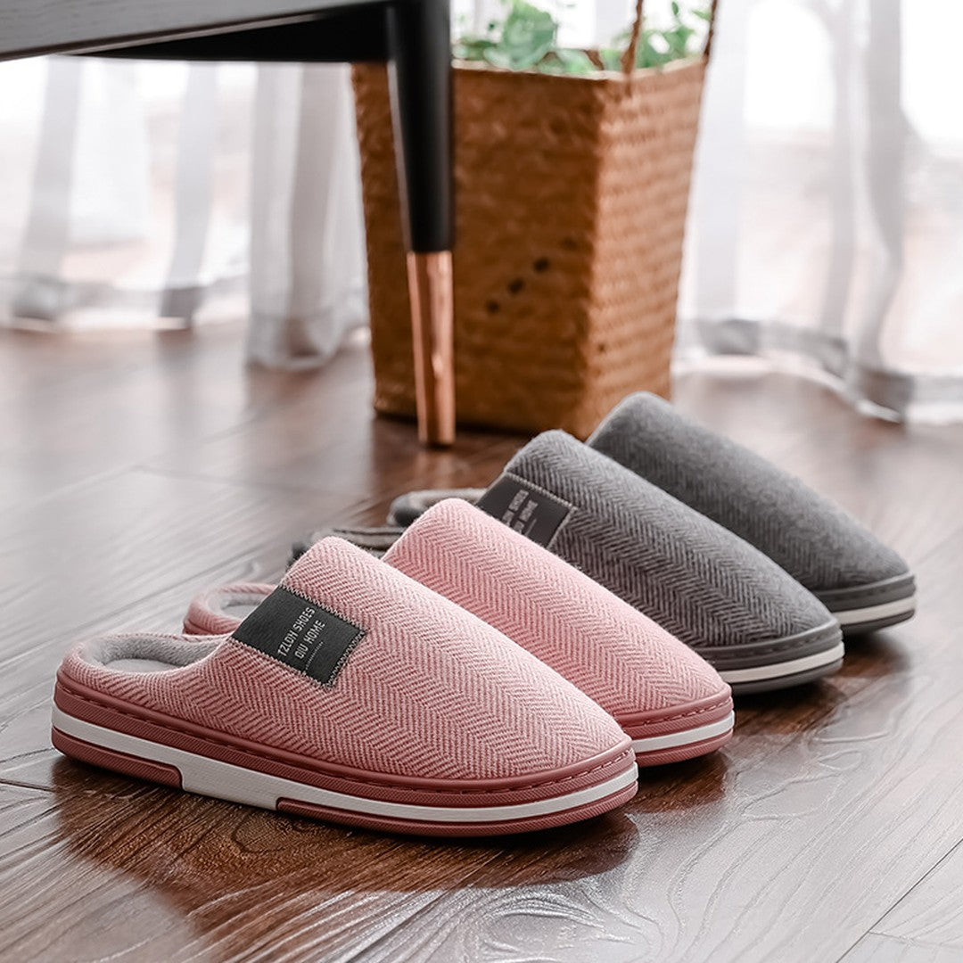 Heren Pantoffels met Antislip Zool – Warme en Comfortabele Pluche Sloffen