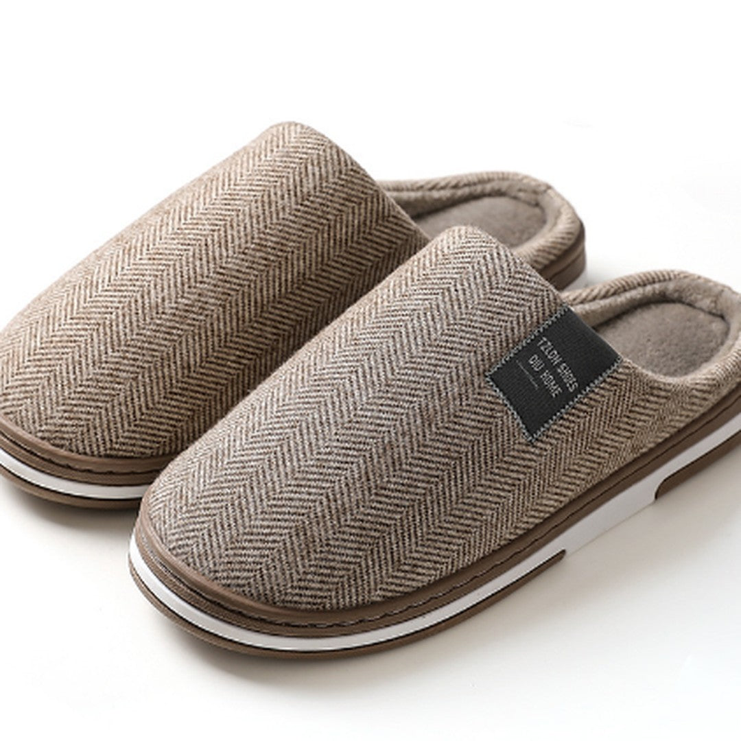 Heren Pantoffels met Antislip Zool – Warme en Comfortabele Pluche Sloffen
