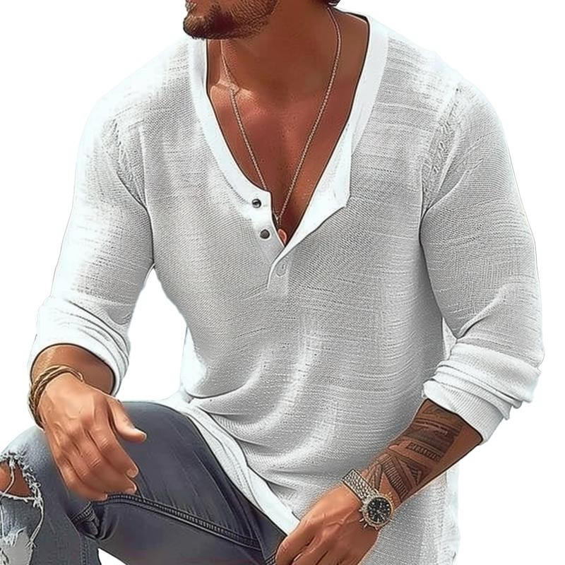 Long Sleeve Quarter Button Shirt