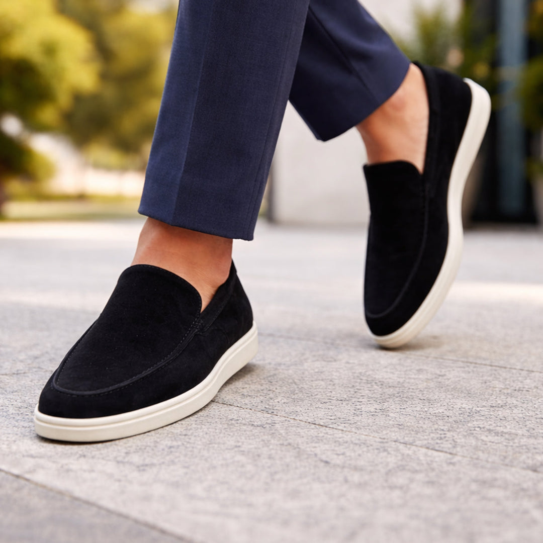 Suede-Look Casual Loafers