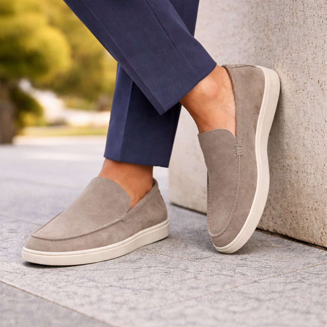 Suede-Look Casual Loafers
