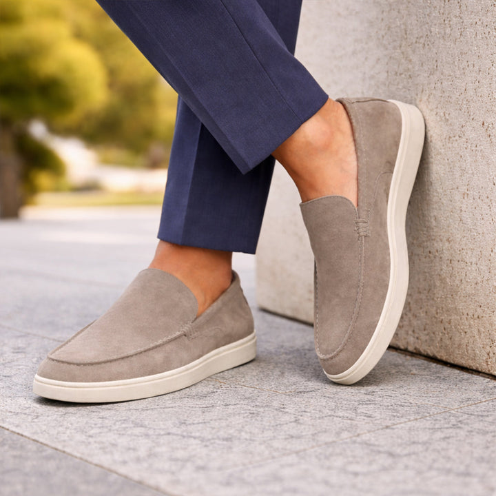 Suede-Look Casual Loafers