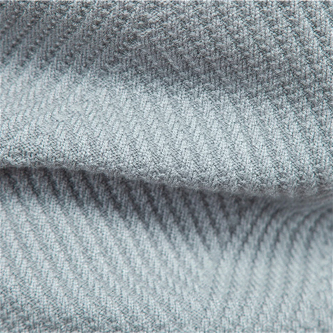 Laurent gebreide stof close-up detail