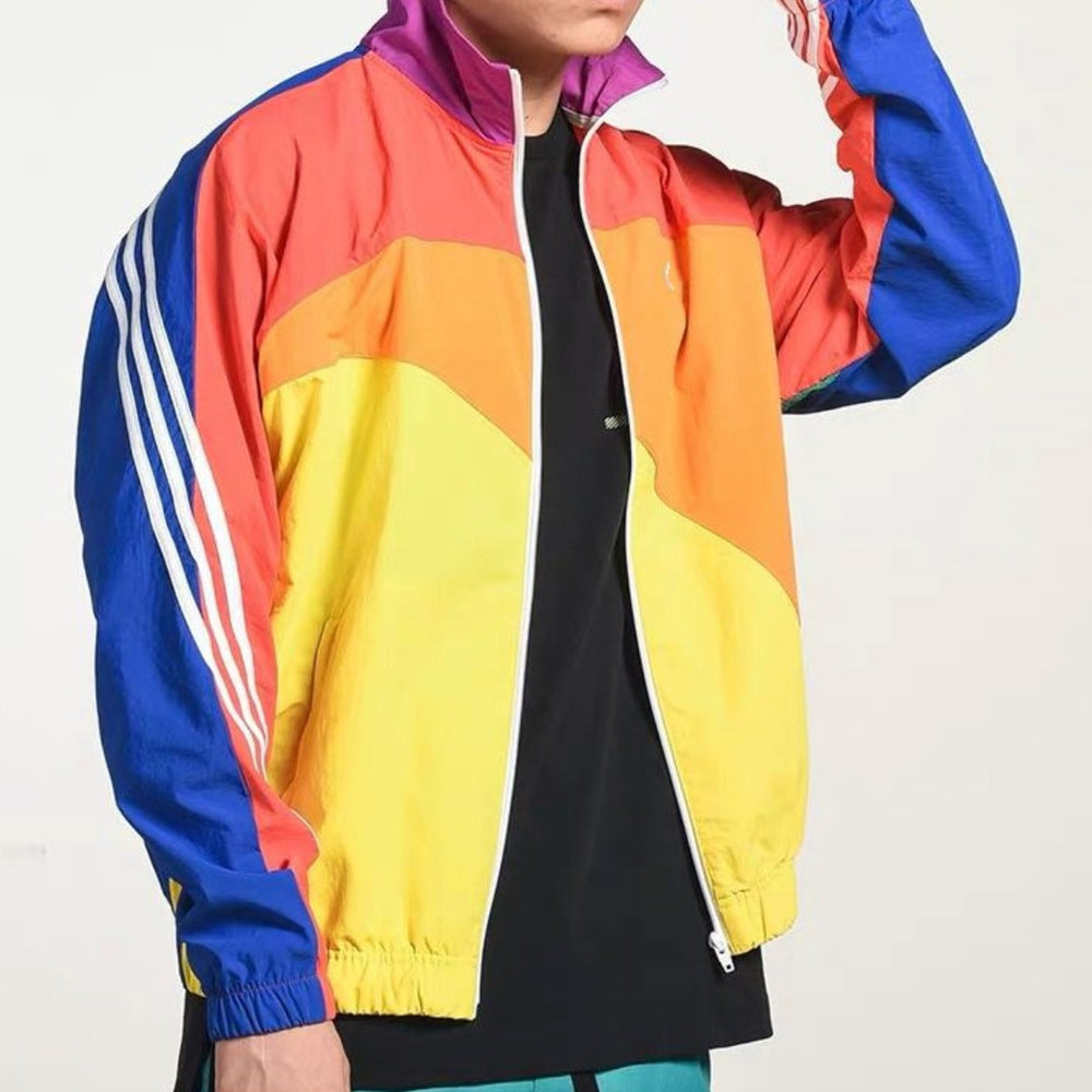 Retro Colorblock Track Jacket