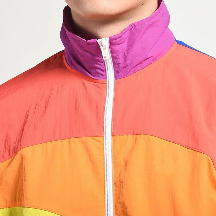 Retro Colorblock Track Jacket