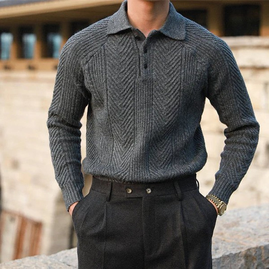 Knitted Collar Sweater