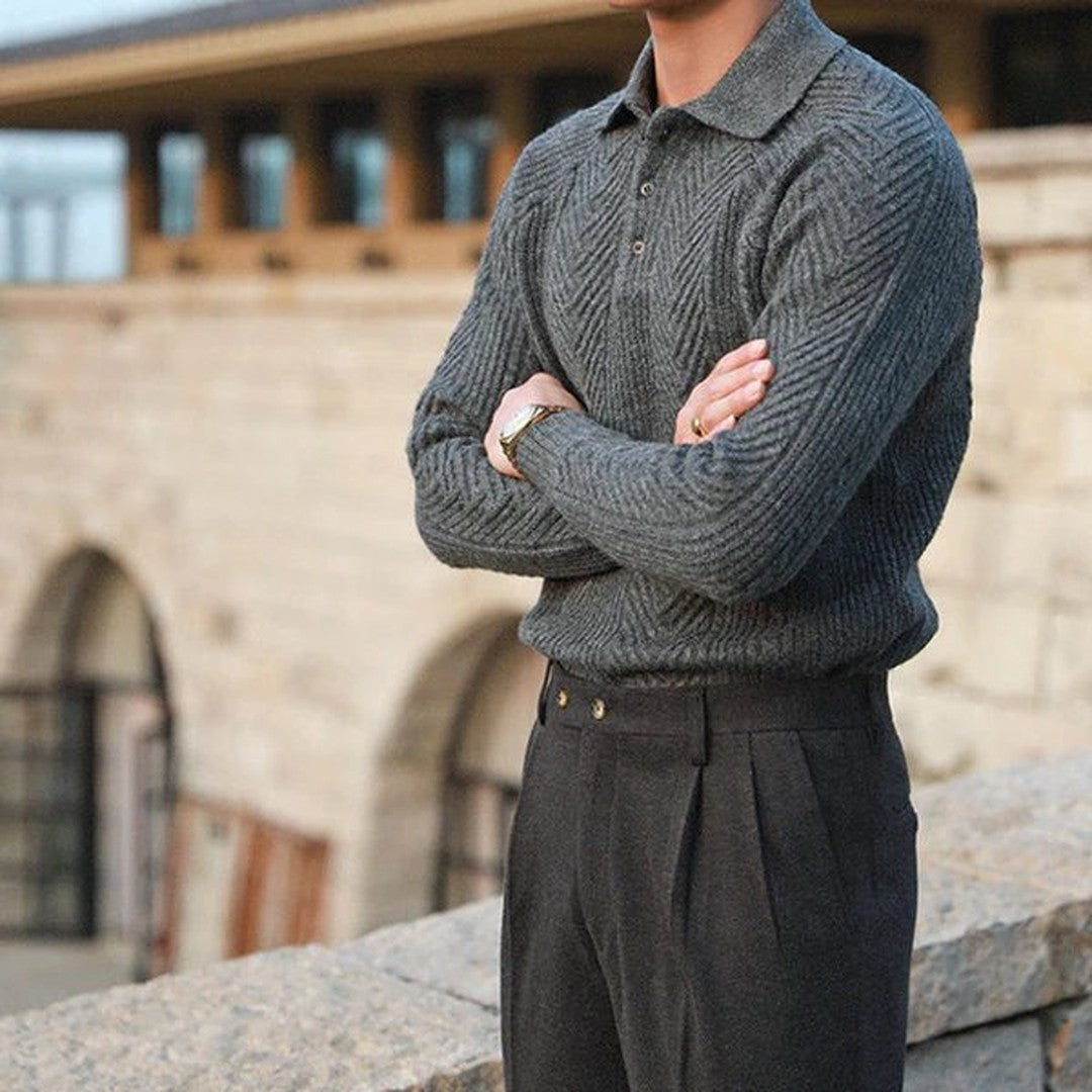 Knitted Collar Sweater