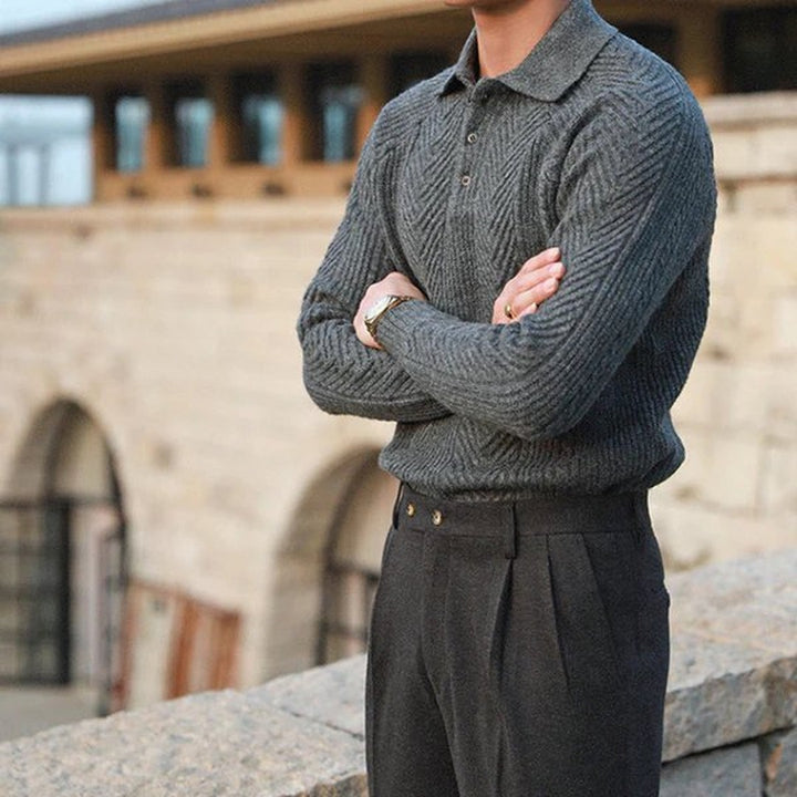Knitted Collar Sweater