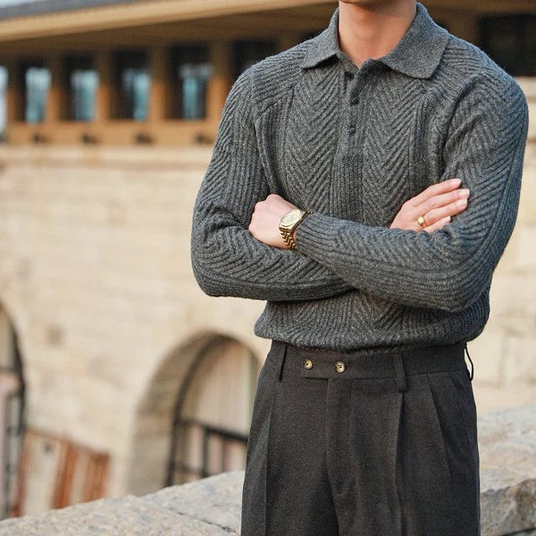 Knitted Collar Sweater