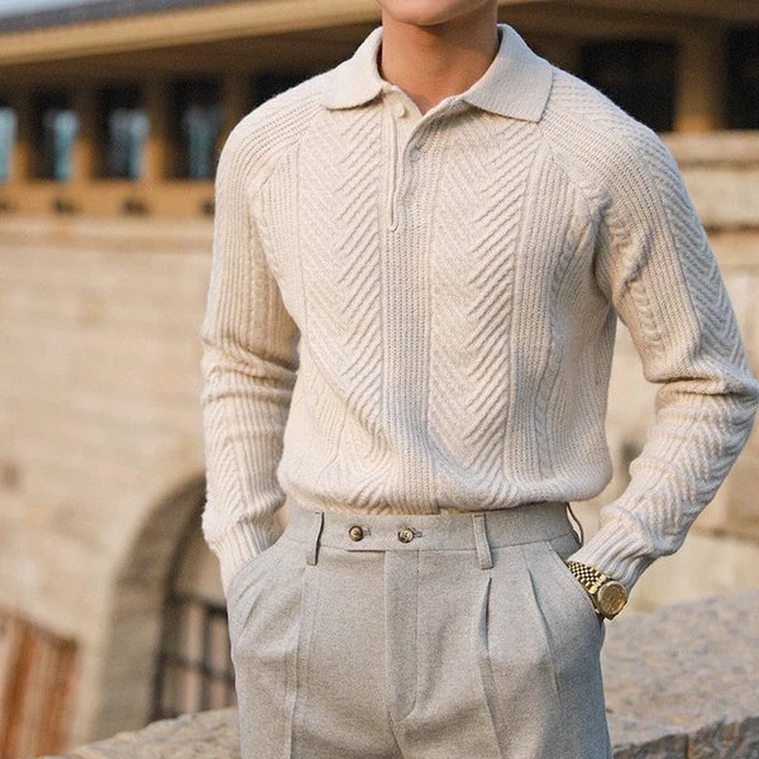 Knitted Collar Sweater