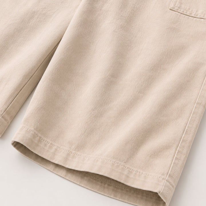 Drawstring Three-Quarter Shorts