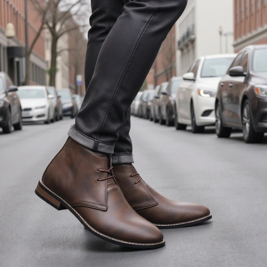 Low-Cut Rugged Boots