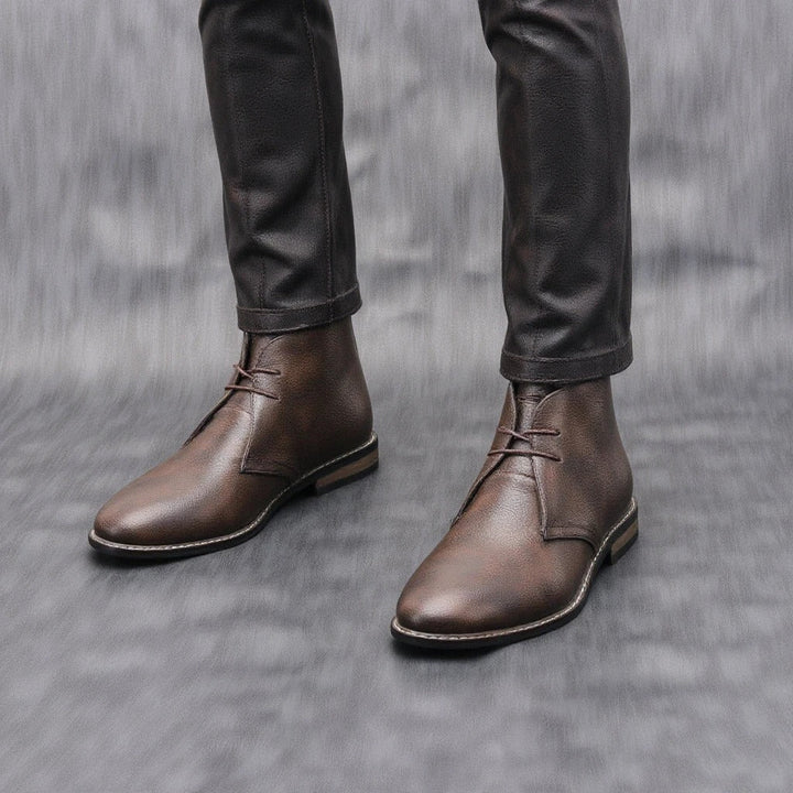 Low-Cut Rugged Boots