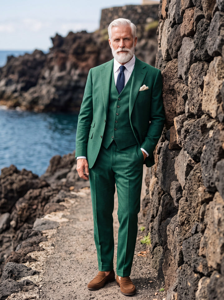 3-Piece Formal Suit Set with Matching Gilet