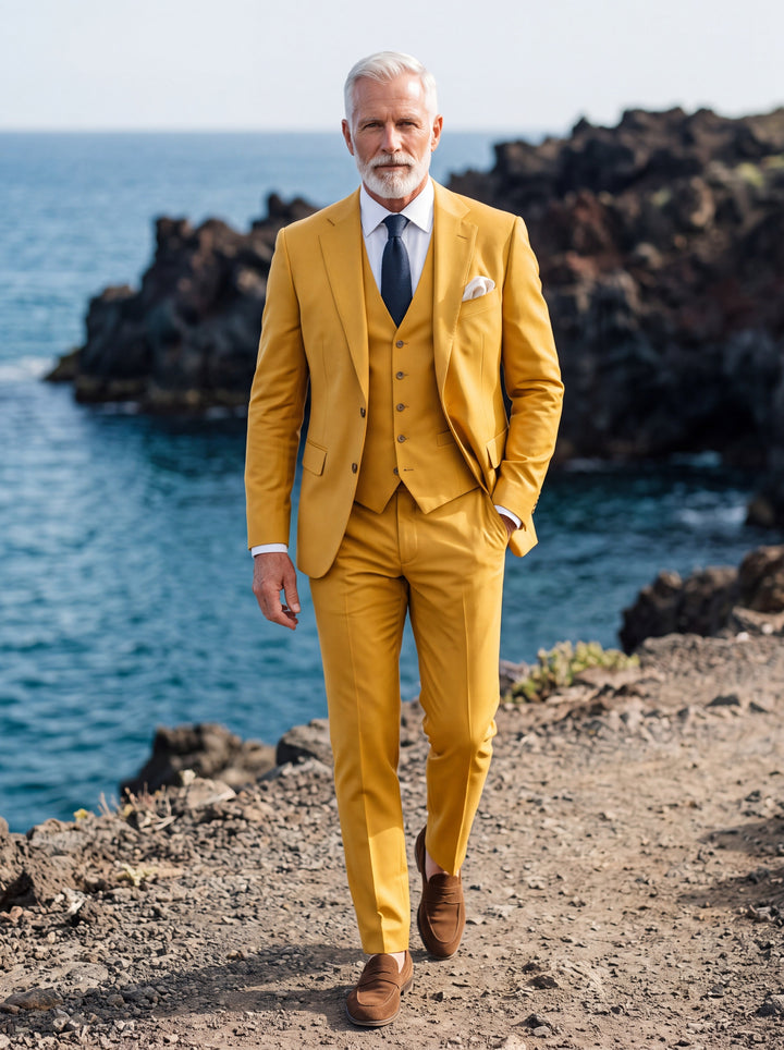3-Piece Formal Suit Set with Matching Gilet