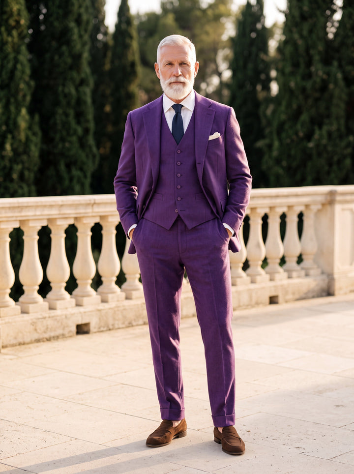 3-Piece Formal Suit Set with Matching Gilet