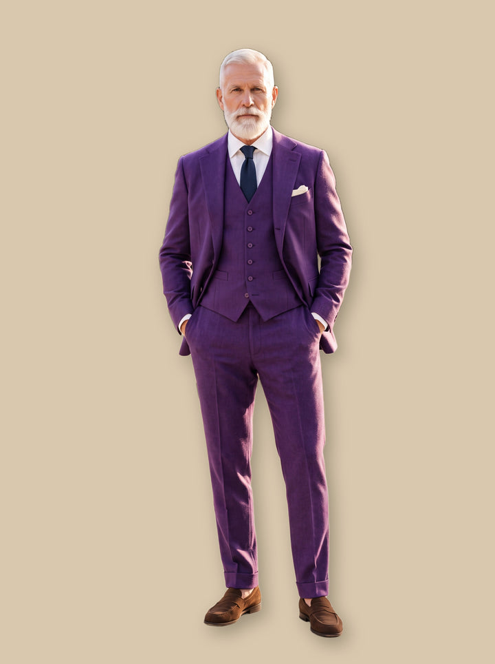 3-Piece Formal Suit Set with Matching Gilet