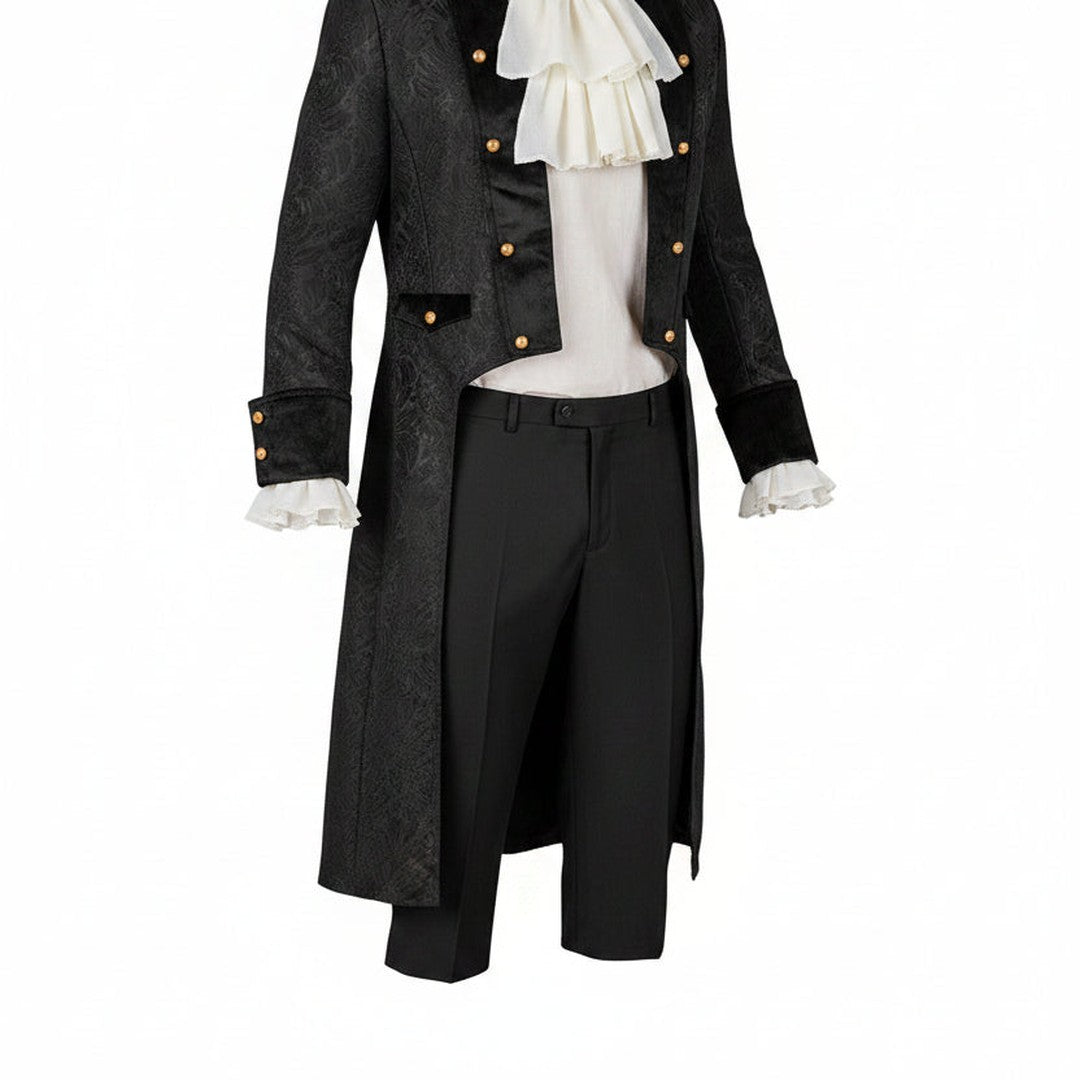 Men's Victorian Black Costume Coat Halloween Costume Accessory