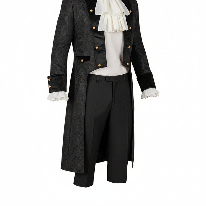 Men's Victorian Black Costume Coat Halloween Costume Accessory