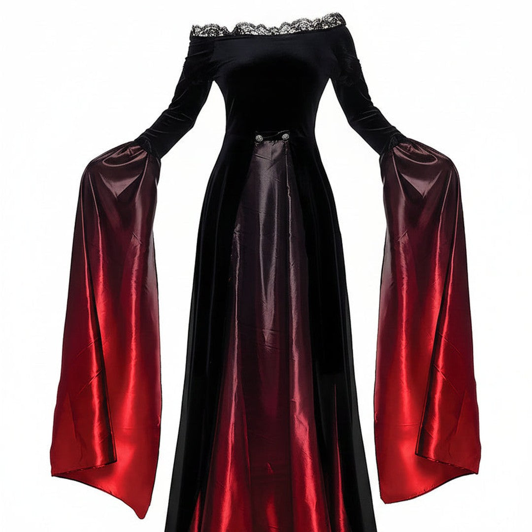 Women's Vampire Queen Ombré Dress Halloween Costume