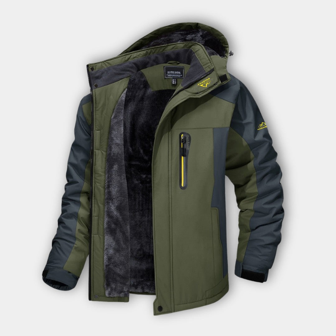 Quilted Hooded Outdoor Jacket
