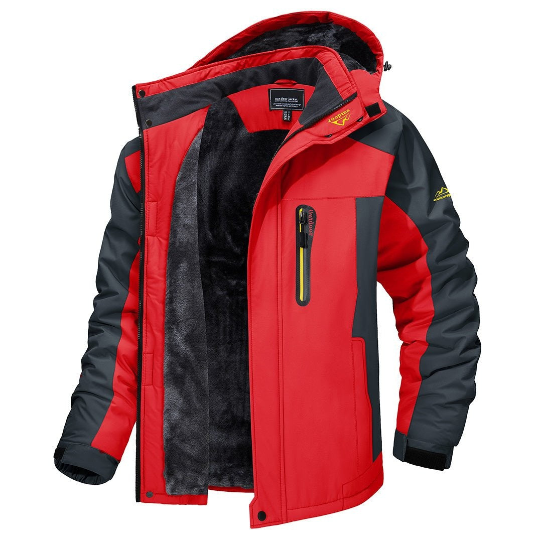 Quilted Hooded Outdoor Jacket