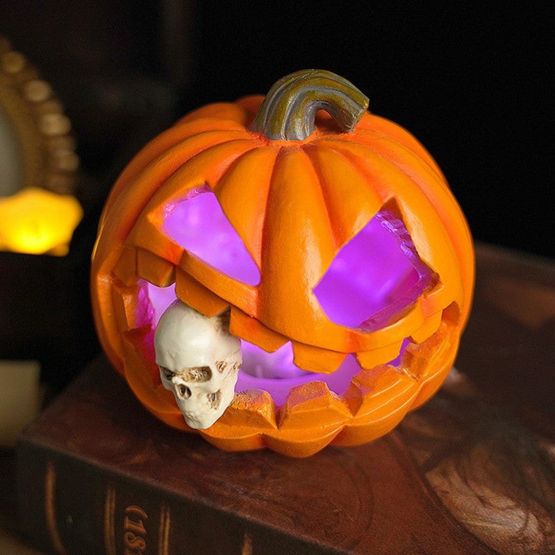 Skullpatch - Skull Inside Pumpkin Halloween Decor
