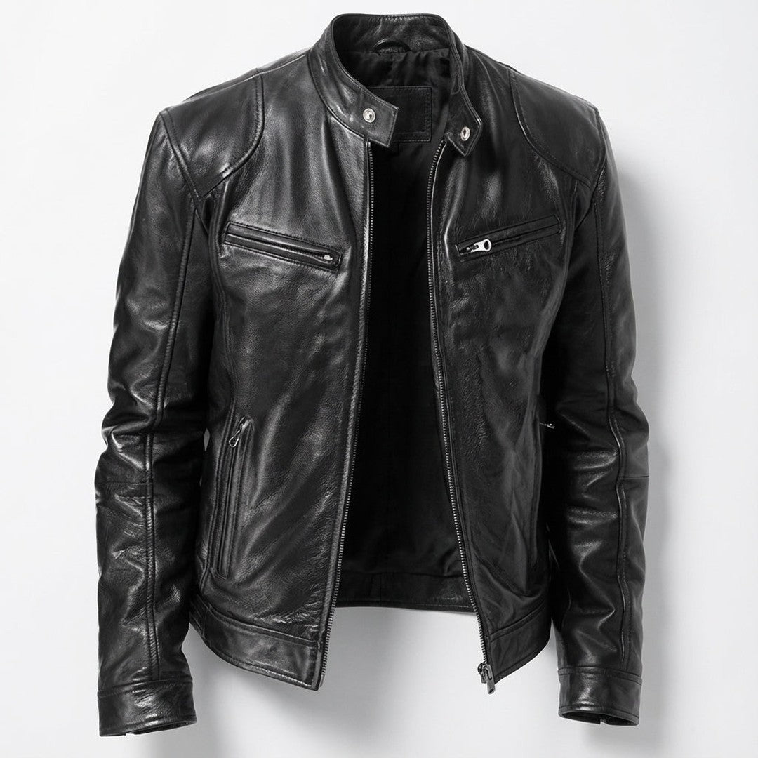 Renzo Leather Moto Jacket