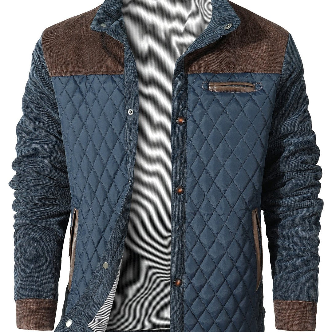 Men's Lightweight Diamond Quilted Jacket