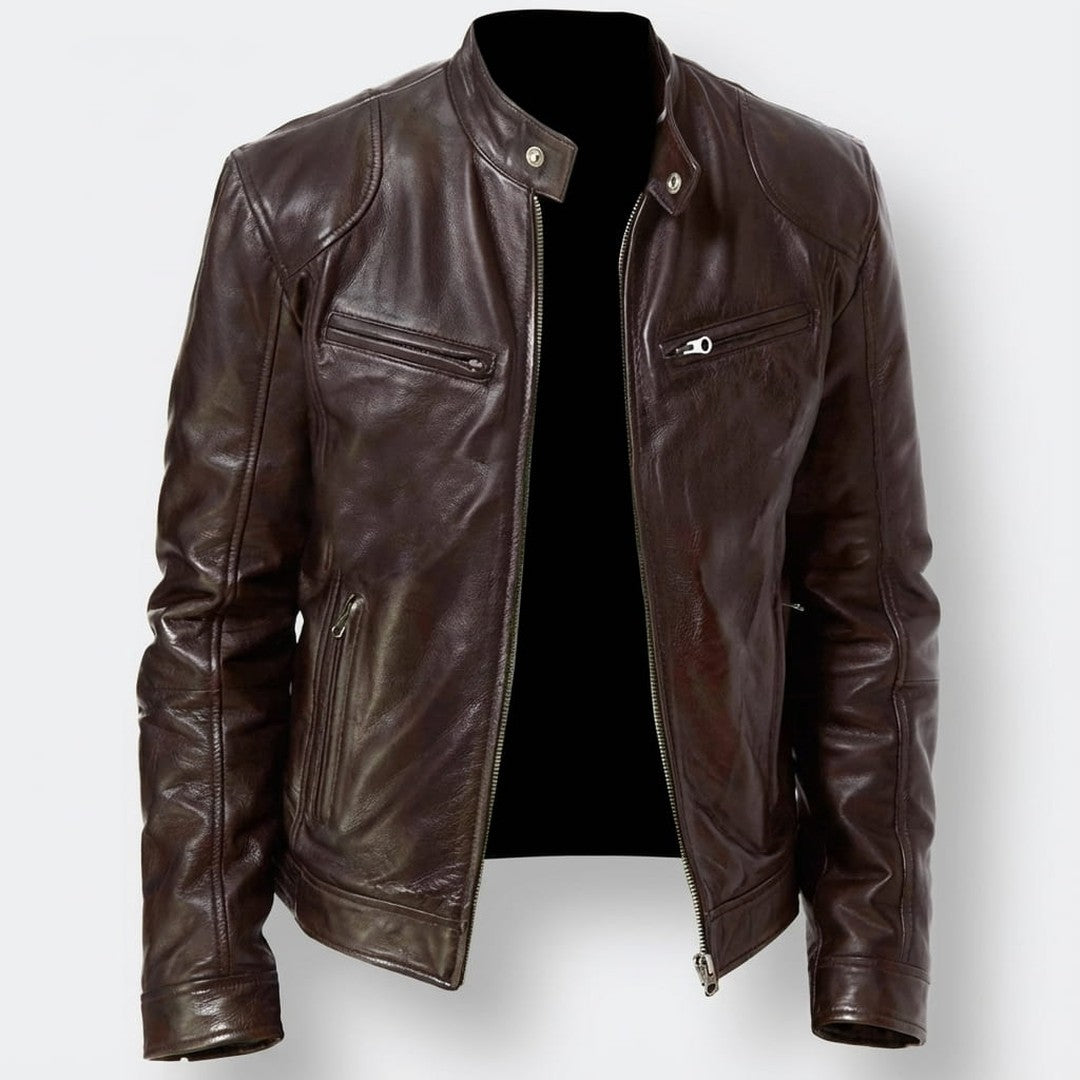 Renzo Leather Moto Jacket
