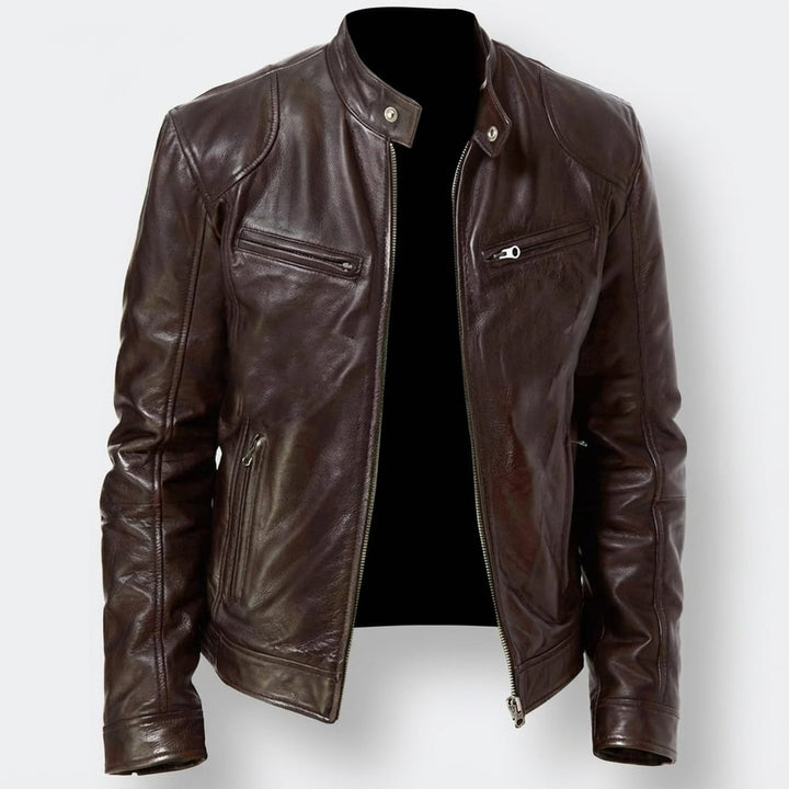 Renzo Leather Moto Jacket