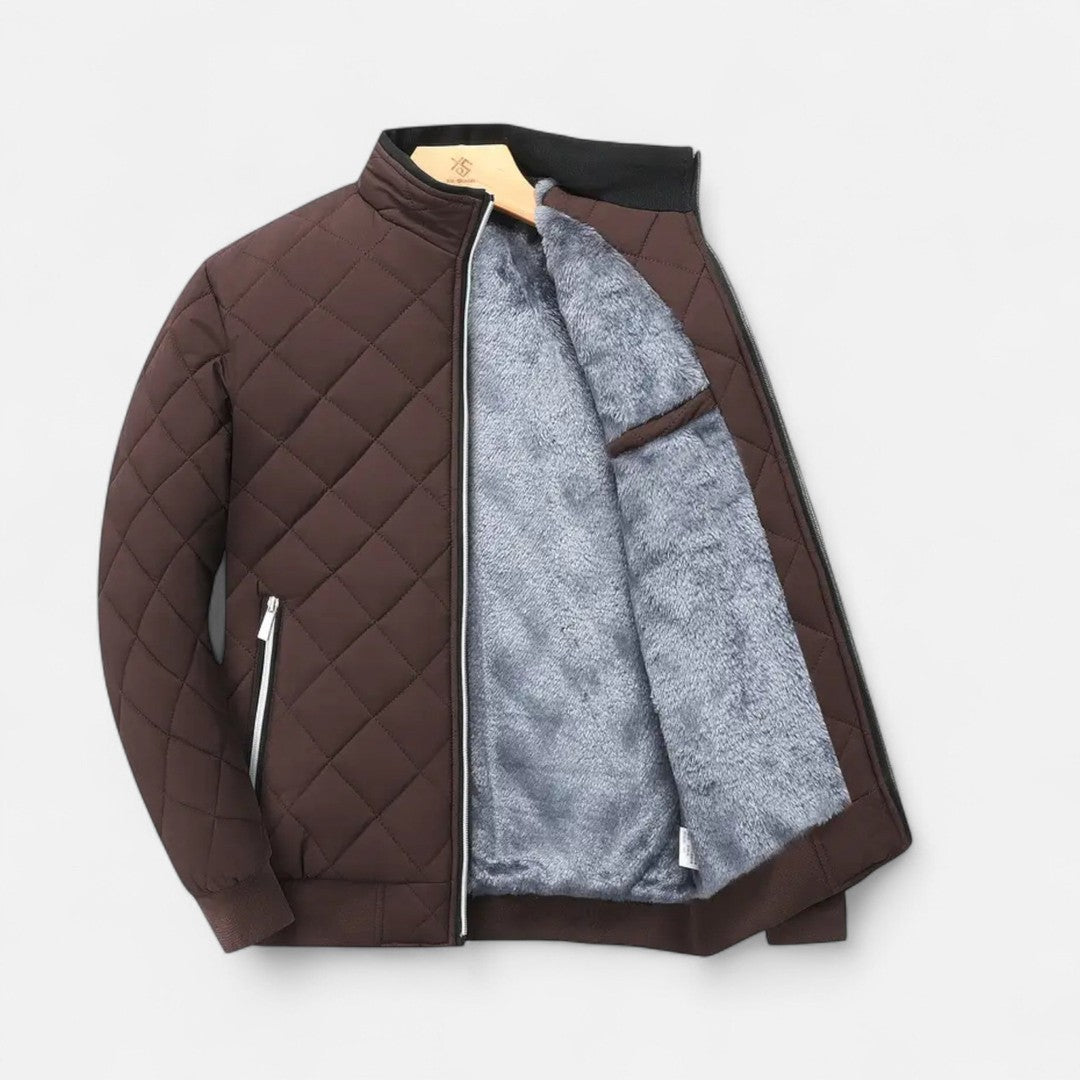 Valmonti | Men’s Quilted Fleece-Lined Winter Jacket